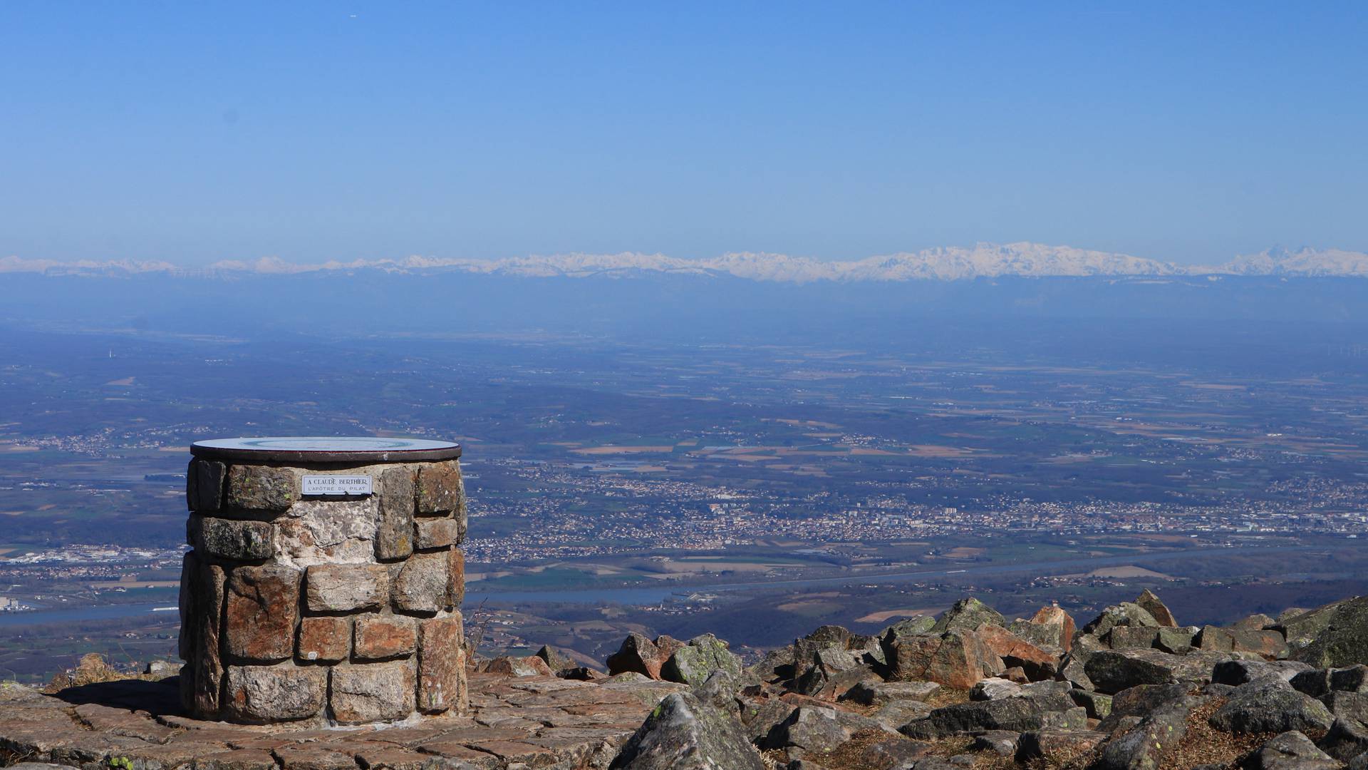 Panorama depuis le Crêt de l'Oeillon, Massif du Pilat
