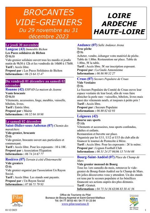 Brocantes et Vide-greniers