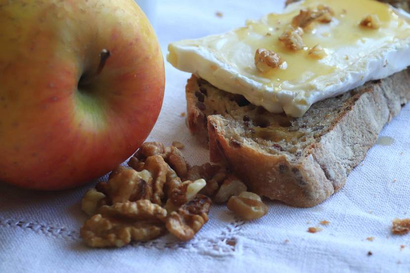 Bûche du Pilat et pomme